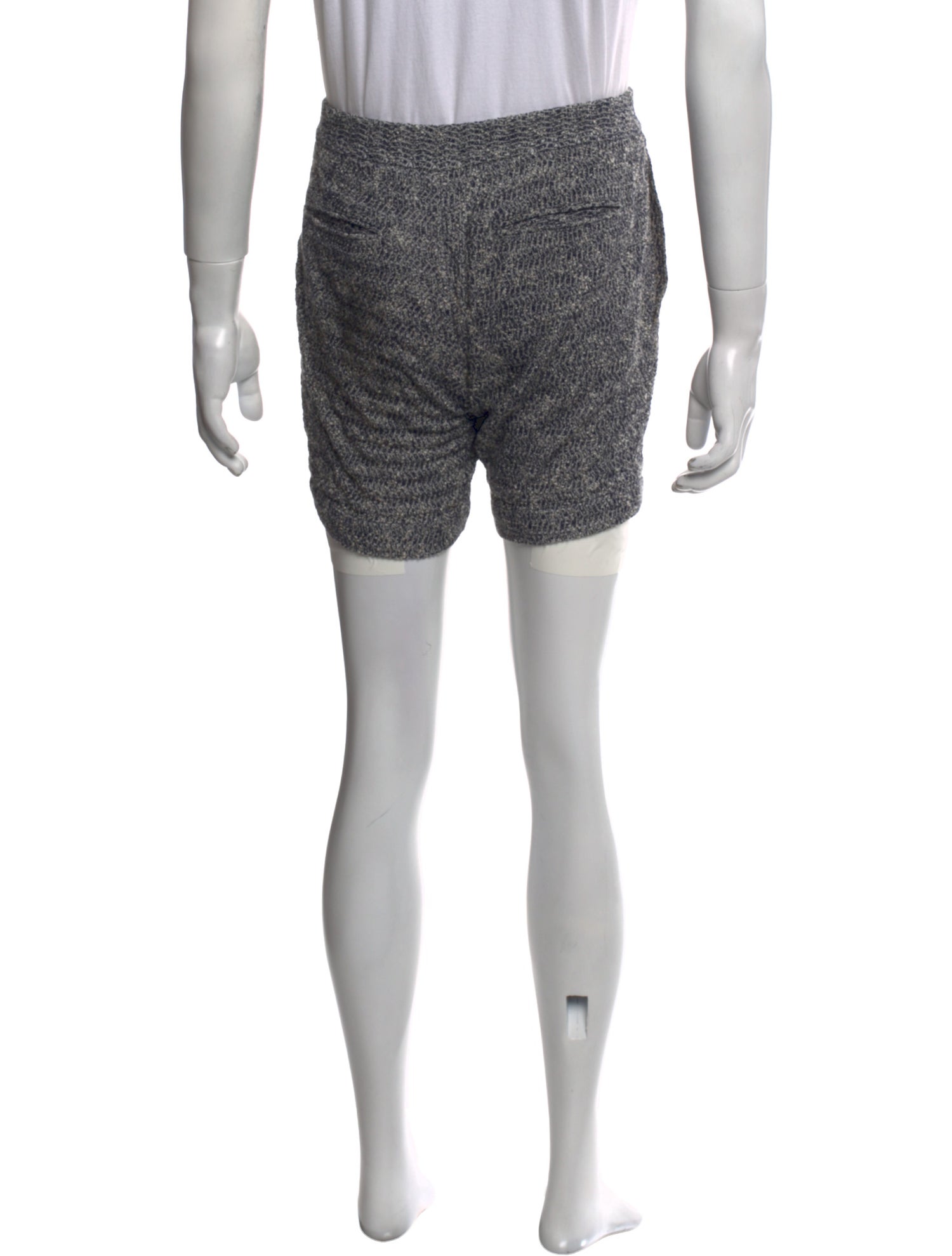 Raey Tweed Pattern Jogger Shorts